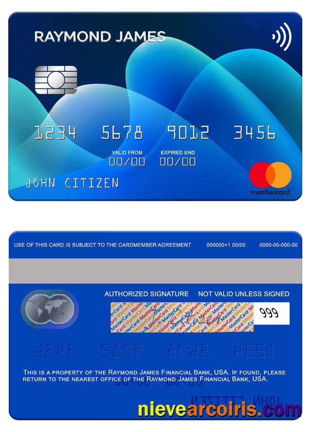 USA Raymond James Financial Bank mastercard